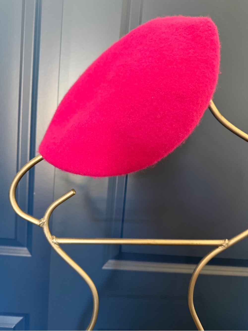 Free People Bright Hot Pink Wool Beret
